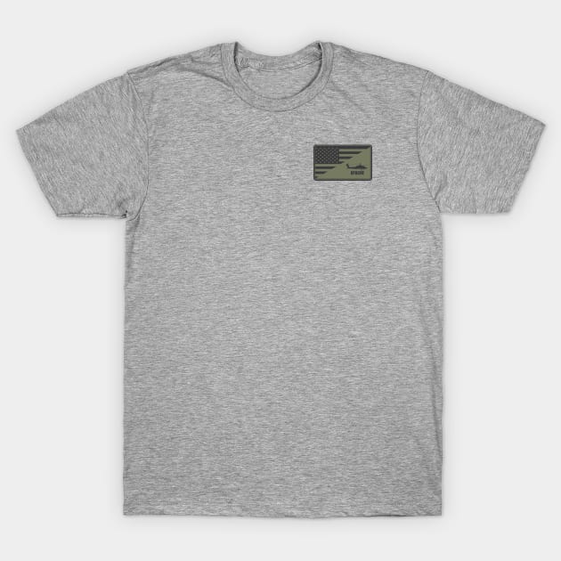 AH-64 Apache Subdued Patch (Small logo) T-Shirt by TCP